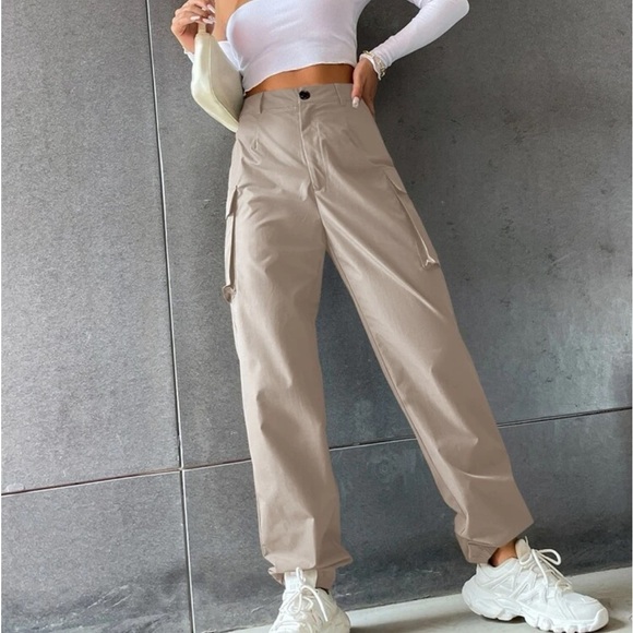 SHEIN Pants - SHEIN | Khaki Cargo Pants Size Small
